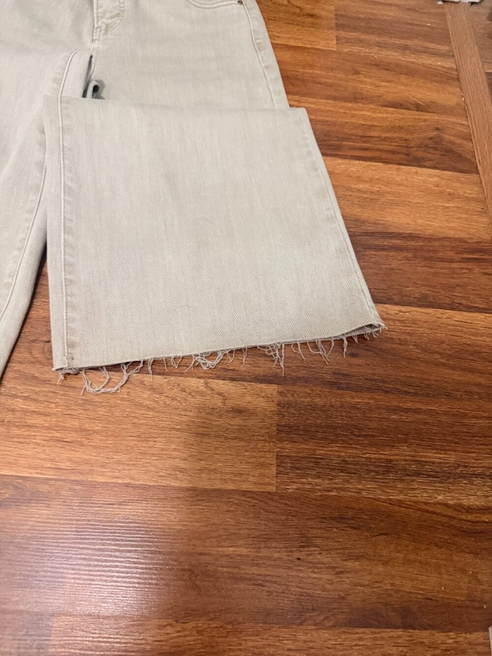 Risen Jeans Lurex Palazzo Taupe Pants Sz - Picture 6 of 8